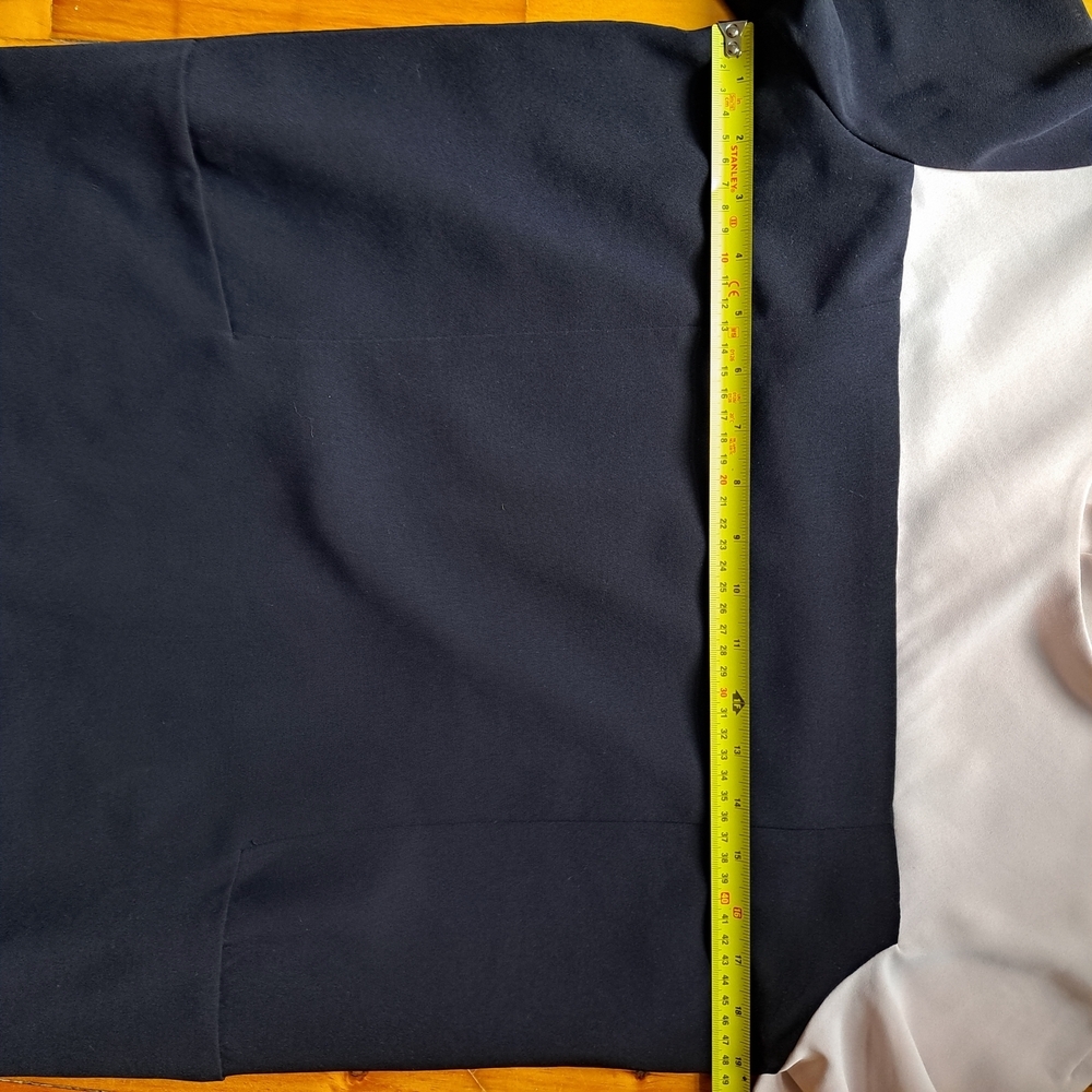 🇨🇦 Valérie Dumaine Colorblock Shift Dress – Black & White – Size M - Picture 11 of 11